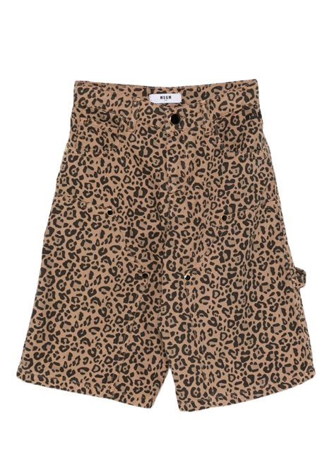 Shorts con stampa MSGM KIDS | F5MSJGBE131MS030